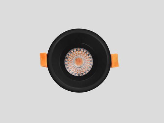 13W Black Deep Fixed LED Downlight R113-Black-CCT-90mm - Galaxy Lighting NZ