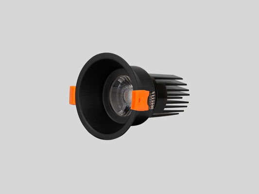 13W Black Deep Fixed LED Downlight R113-Black-CCT-75mm - Galaxy Lighting NZ