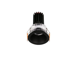 6W Black MINI Deep Fixed Recessed LED Downlight R116-Black-3000K - Galaxy Lighting NZ
