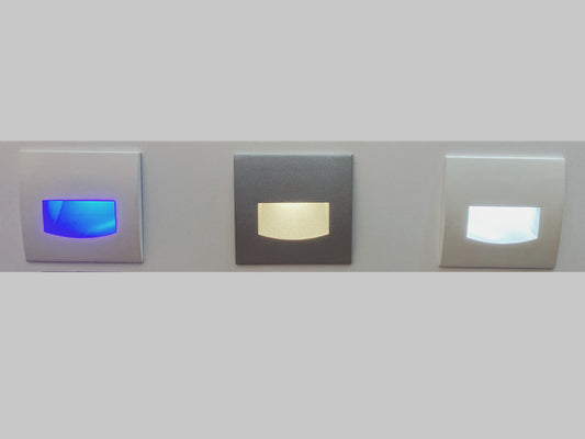 Square LED Interior Step Light S115-WH--Blue - Galaxy Lighting NZ