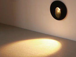 Black LED Interior Step Light S129-B-CCT 3000k/4000k/6000k - Galaxy Lighting NZ