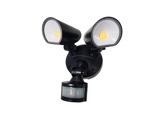 Sensor Light 04-Simx EcoSpot Select LED PIR Sensor Light-Black Color - Galaxy Lighting NZ