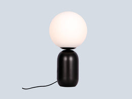 Black Base Nordic Modern Table Light T128-BLK - Galaxy Lighting NZ