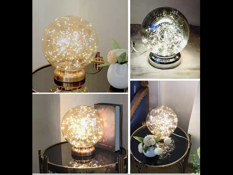 Smokey Grey LED Table Light T202-Smokey-25CM - Galaxy Lighting NZ