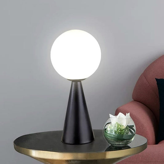 Black Base Nordic Modern Table Light T211-BLK - Galaxy Lighting NZ