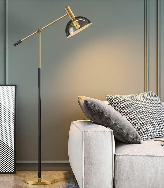 Sytlish Smokey Grey Floor Light TF109 - Galaxy Lighting NZ
