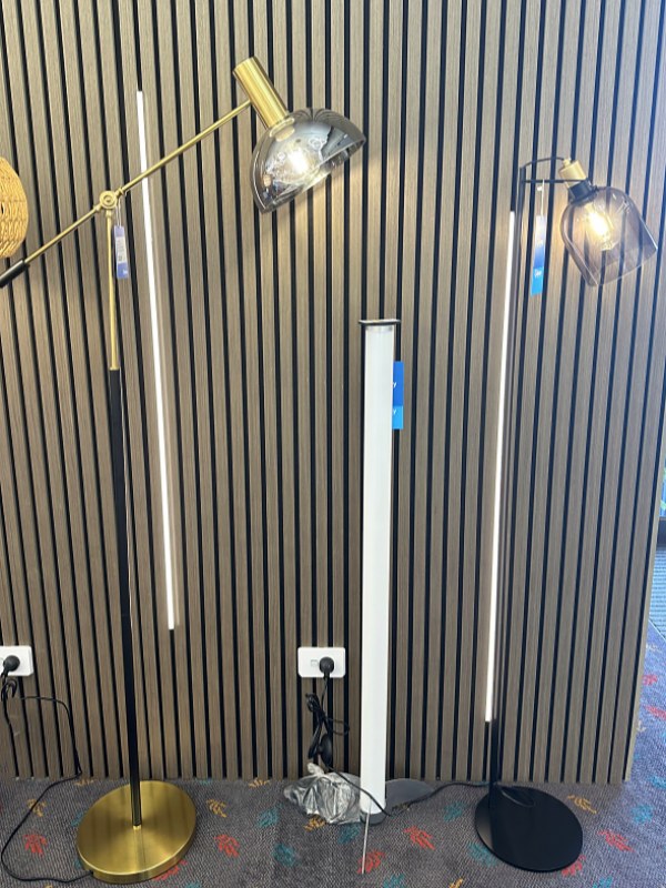 Sytlish Smokey Grey Floor Light TF109 - Galaxy Lighting NZ