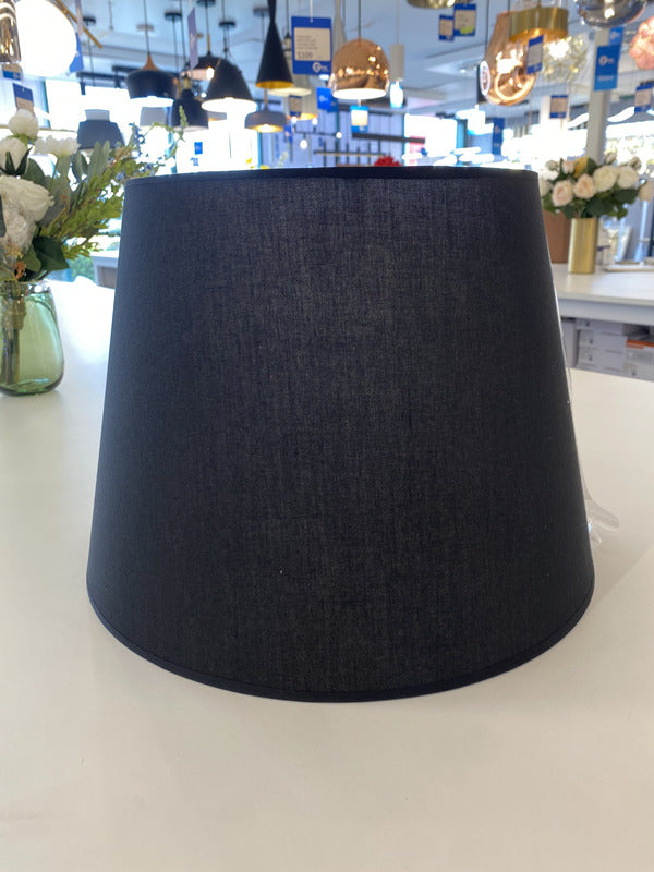 Black Fabric Lamp Shade, E27 Base TS109 - Galaxy Lighting NZ