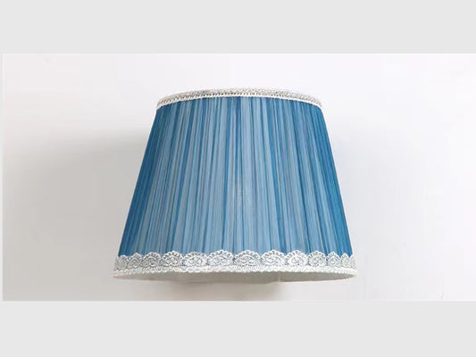 Blue Fabric Silk Lamp Shade,E27 Base TS107 - Galaxy Lighting NZ