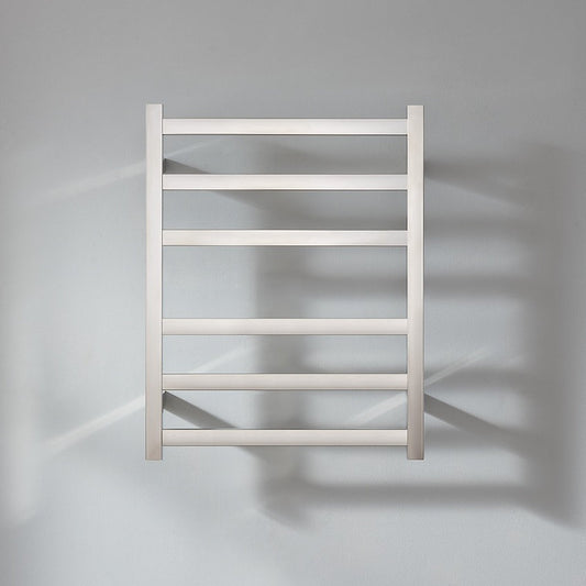 Mirror finished Heated Towel Rail 500*640mm 6 Bars # - Galaxy Lighting NZ