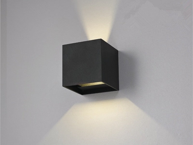 Moderm Waterproof Square adjustable up/down LED Light W102-Black - Galaxy Lighting NZ