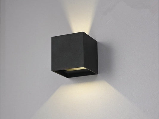 Moderm Waterproof Square adjustable up/down LED Light W102-Black - Galaxy Lighting NZ