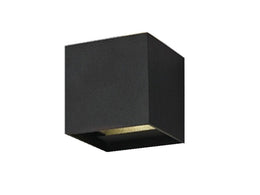 Moderm Waterproof Square adjustable up/down LED Light W102-Black - Galaxy Lighting NZ