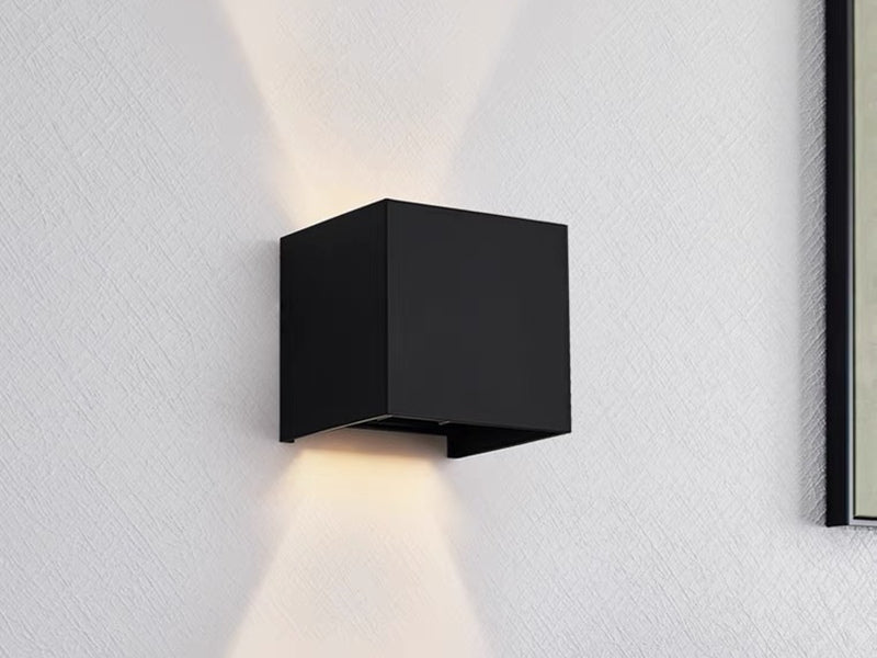 Moderm Waterproof Square adjustable up/down LED Light W102-Black - Galaxy Lighting NZ