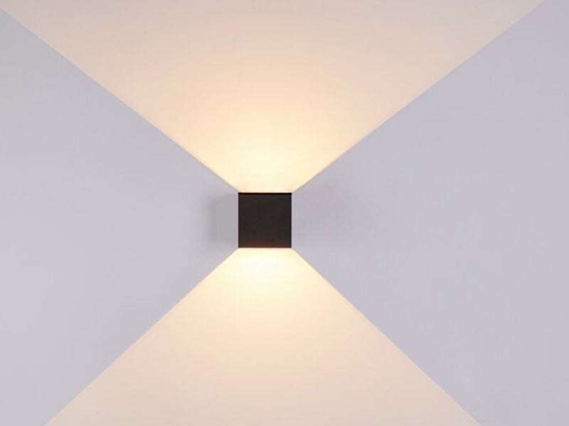 Moderm Waterproof Square adjustable up/down LED Light W102-Black - Galaxy Lighting NZ