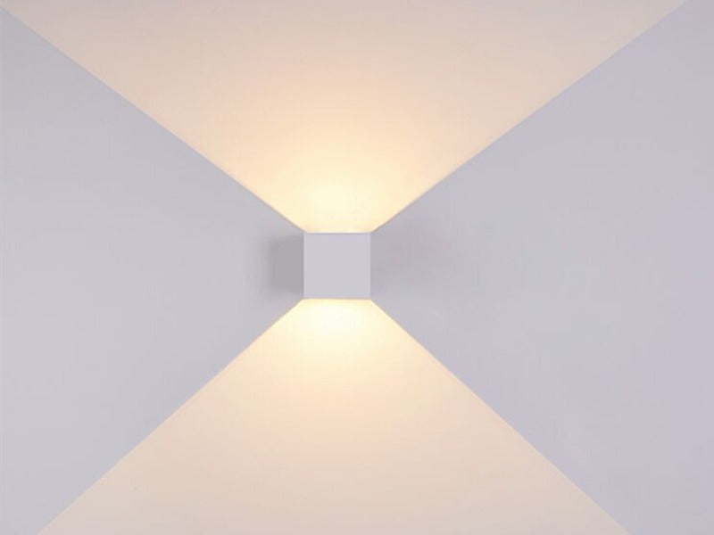 Moderm Waterproof Square adjustable up/down LED Light W102-White - Galaxy Lighting NZ