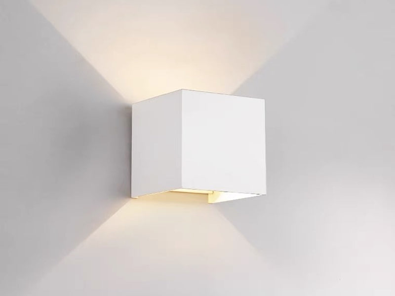 Moderm Waterproof Square adjustable up/down LED Light W102-White - Galaxy Lighting NZ