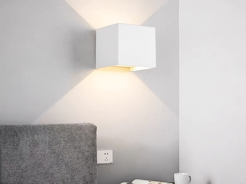 Moderm Waterproof Square adjustable up/down LED Light W102-White - Galaxy Lighting NZ