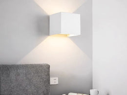 Moderm Waterproof Square adjustable up/down LED Light W102-White - Galaxy Lighting NZ