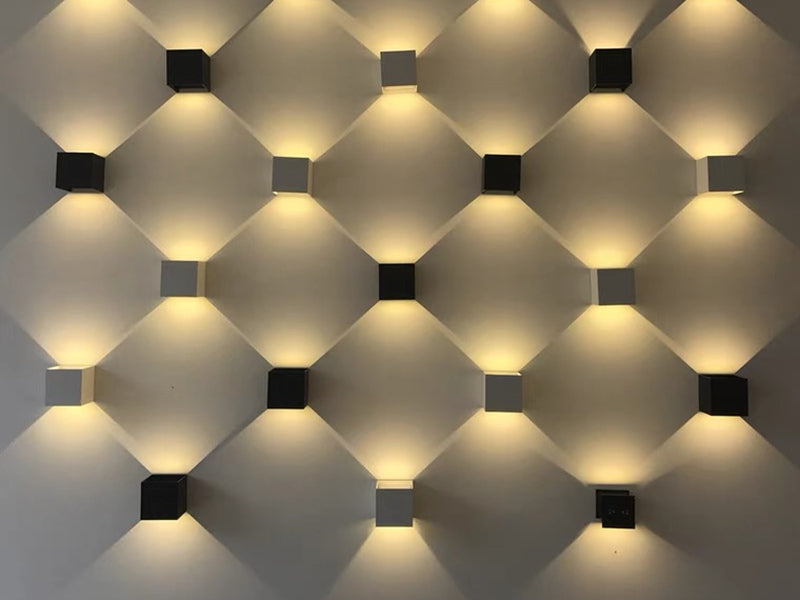 Moderm Waterproof Square adjustable up/down LED Light W102-Black - Galaxy Lighting NZ