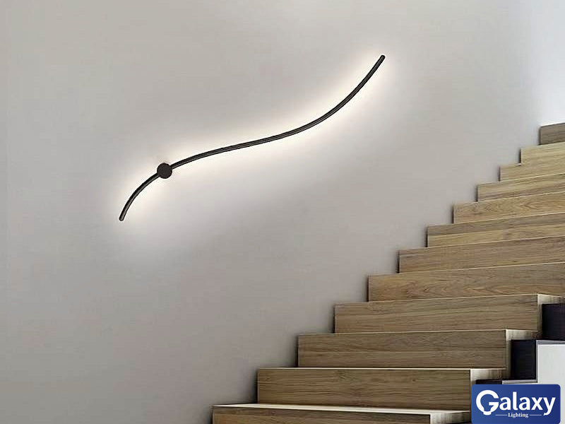 Stylish Black LED Wall Light W104-1M - Galaxy Lighting NZ