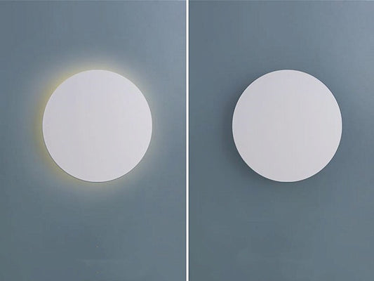 Simply Round White Color LED Wall Light W108-White-18cm - Galaxy Lighting NZ