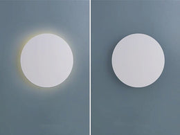 Simply Round White Color LED Wall Light W108-White-13cm - Galaxy Lighting NZ