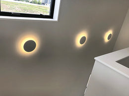 Simply Round White Color LED Wall Light W108-White-18cm - Galaxy Lighting NZ