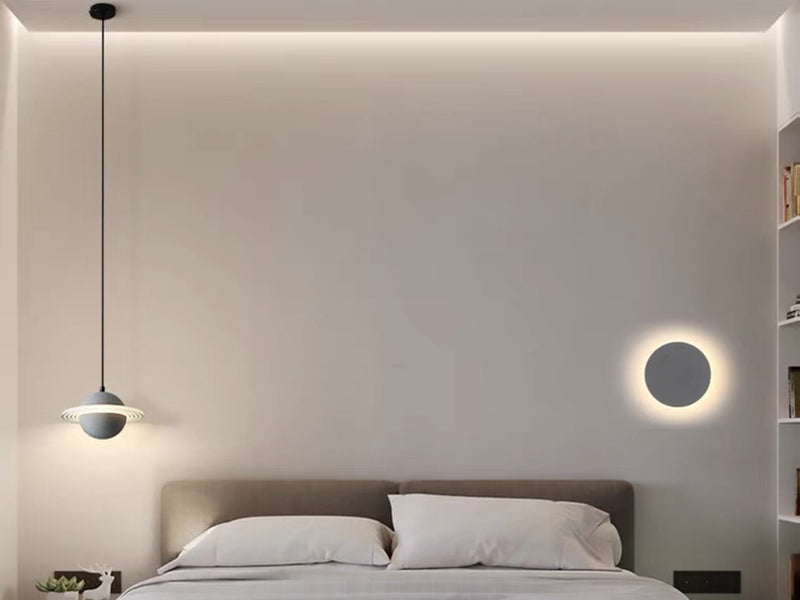 Simply Round Grey Color LED Wall Light W108-G - Galaxy Lighting NZ
