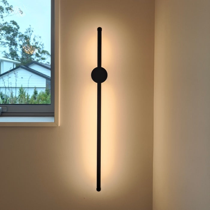 Stylish Black LED Wall Light W113-100cm