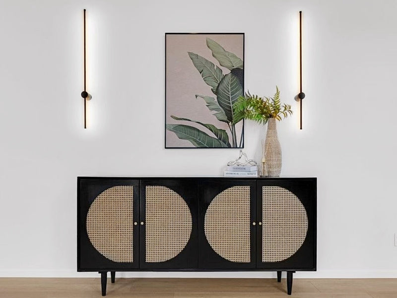 Stylish Black LED Wall Light W113-60cm - Galaxy Lighting NZ