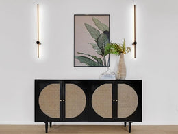 Stylish Black LED Wall Light W113-60cm - Galaxy Lighting NZ
