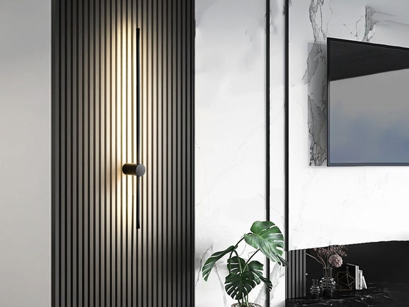 Stylish Black LED Wall Light W113-60cm - Galaxy Lighting NZ