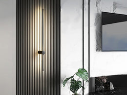 Stylish Black LED Wall Light W113-60cm - Galaxy Lighting NZ