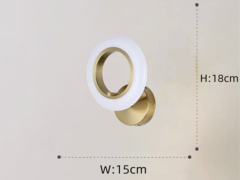 Matt Gold Modern Wall light W115 - Galaxy Lighting NZ