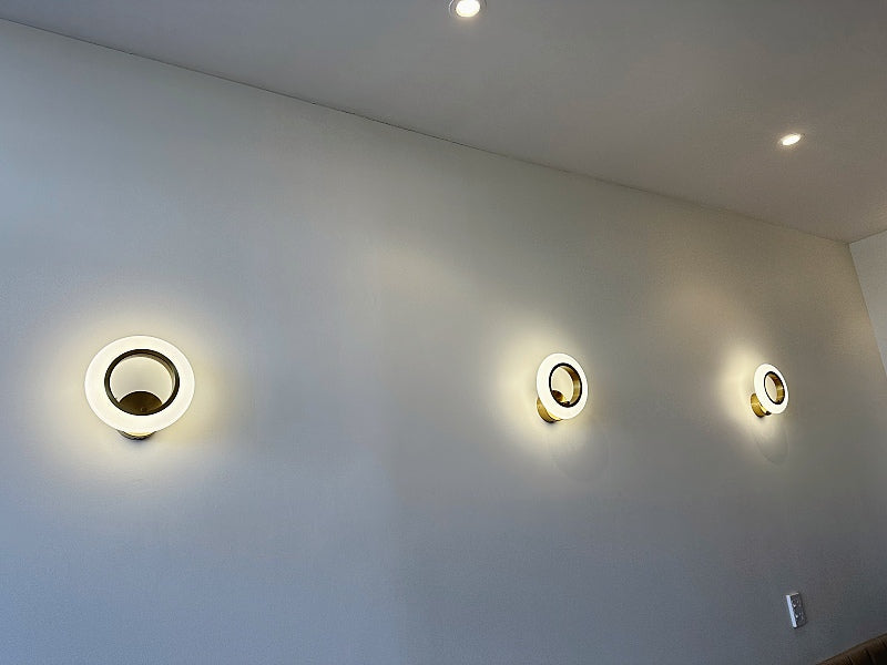 Matt Gold Modern Wall light W115 - Galaxy Lighting NZ