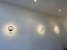 Matt Gold Modern Wall light W115 - Galaxy Lighting NZ