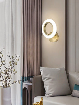 Matt Gold Modern Wall light W115 - Galaxy Lighting NZ