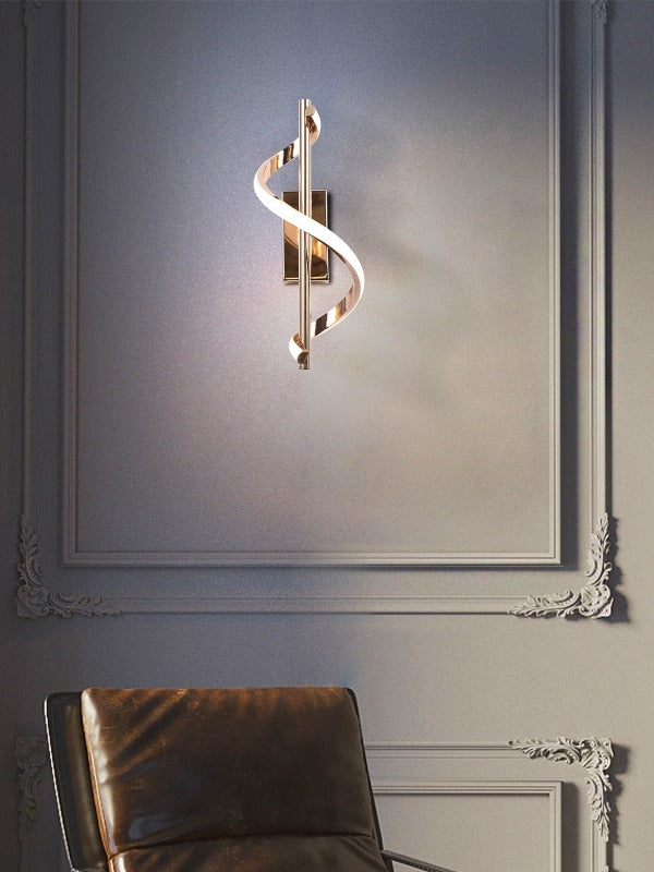 Gold Color Modern Design LED Wall Light W128-Gold - Galaxy Lighting NZ