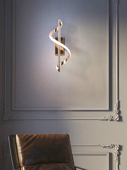 Gold Color Modern Design LED Wall Light W128-Gold - Galaxy Lighting NZ