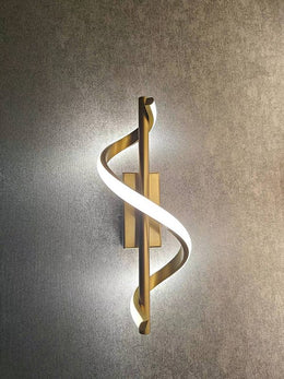 Gold Color Modern Design LED Wall Light W128-Gold - Galaxy Lighting NZ
