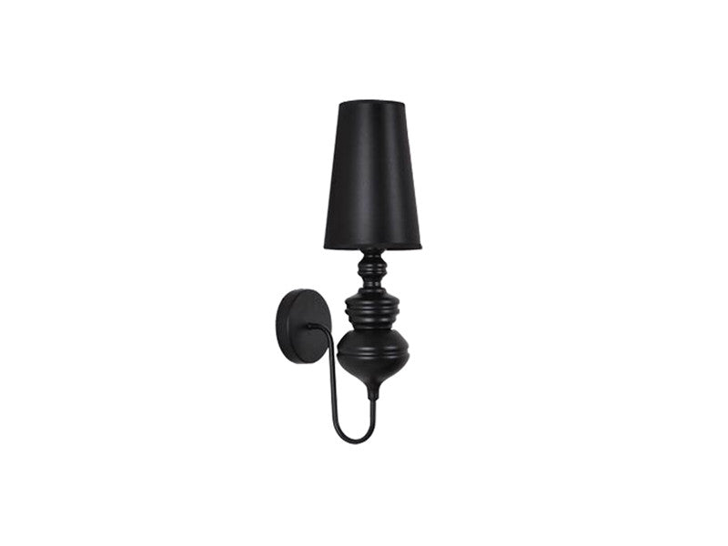 Fabric Black Lampshade Wall Light W131 - Galaxy Lighting NZ