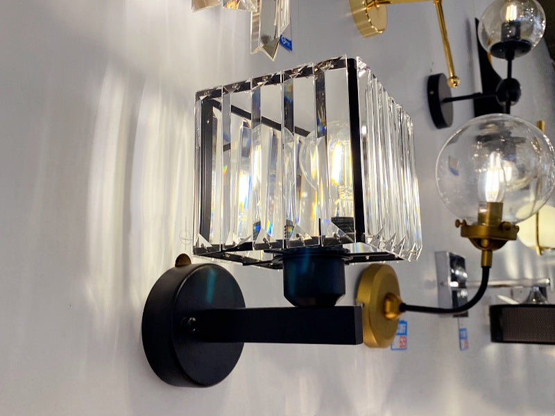 Industrial Crystal Wall Light W134 - Galaxy Lighting NZ