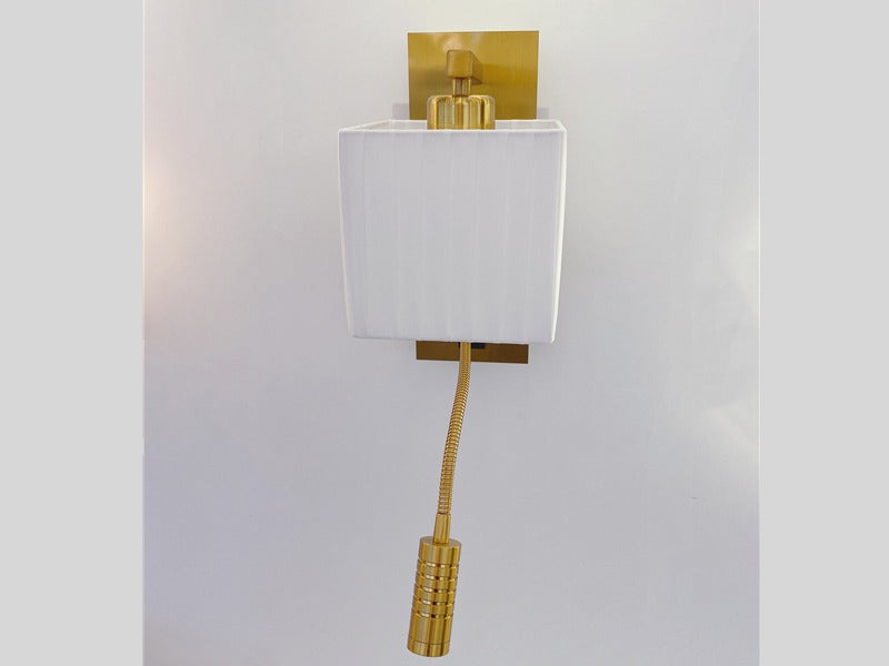 Wall Light With Tiltable LED Reading Light W135 - Galaxy Lighting NZ