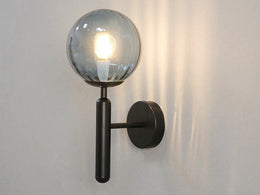 Smokey Grey Glass Wall Light W143(DEMO) - Galaxy Lighting NZ