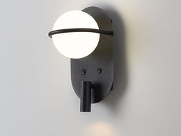 Wall Light With Tiltable LED Reading Light W152 - Galaxy Lighting NZ