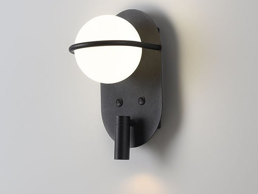 Wall Light With Tiltable LED Reading Light W152 - Galaxy Lighting NZ