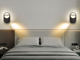 Wall Light With Tiltable LED Reading Light W152 - Galaxy Lighting NZ