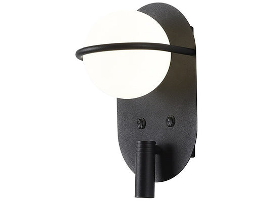 Wall Light With Tiltable LED Reading Light W152 - Galaxy Lighting NZ