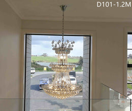 Crystal Chandelier D101-1.2M ，Three Sizes - Galaxy Lighting NZ